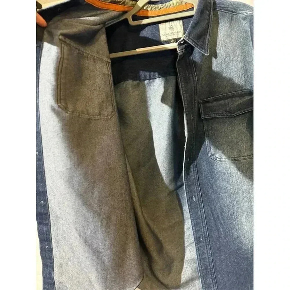 Legendary Whitetails Denim Button Shirt Shacket L Long Sleeve Utility Workwear - Picture 6 of 8